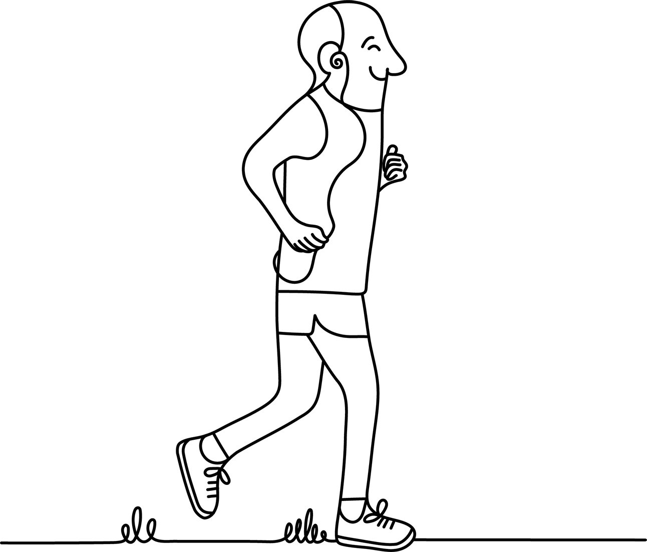 man running