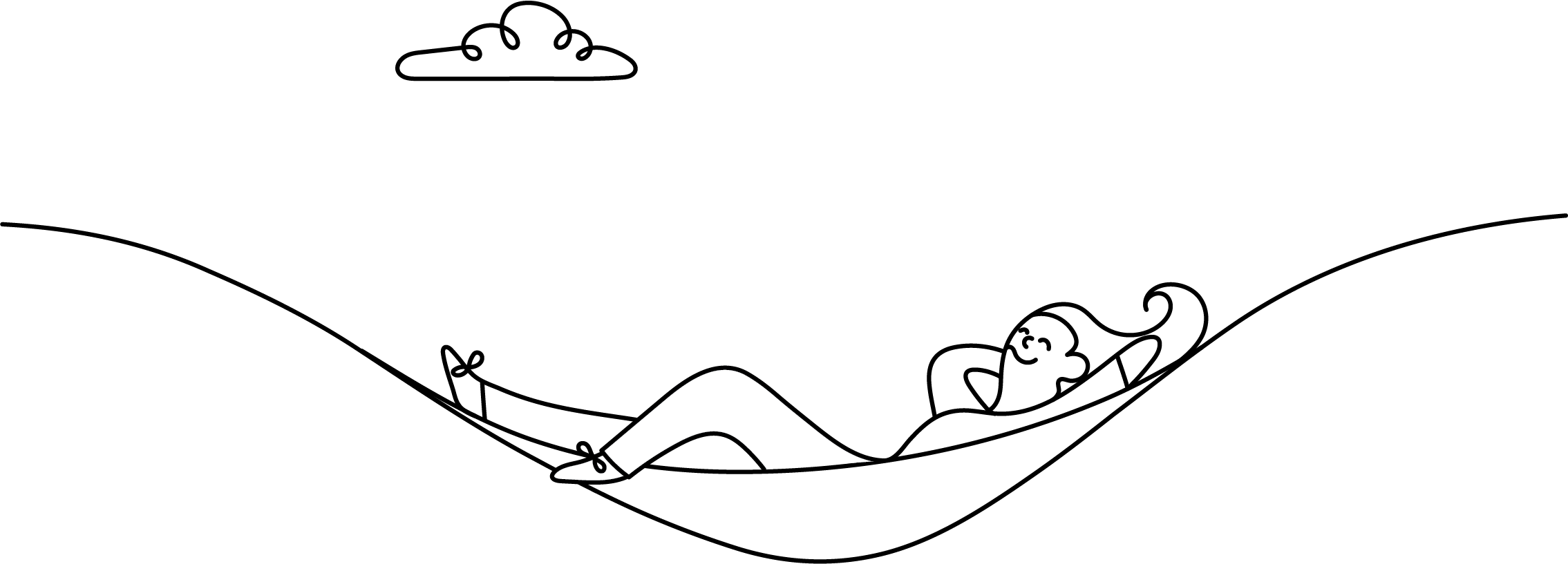 woman in hammock